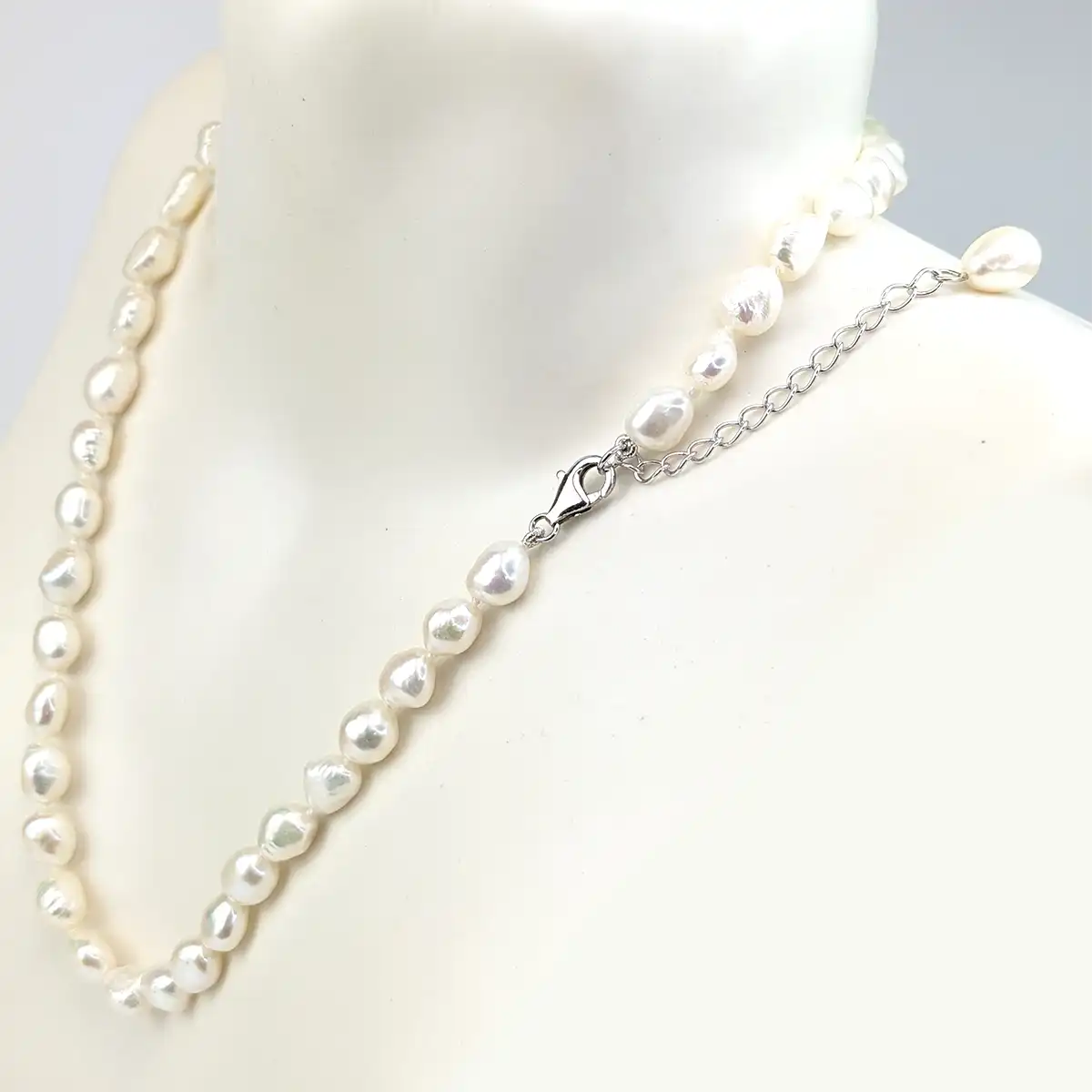 Baroque nugget pearl necklace