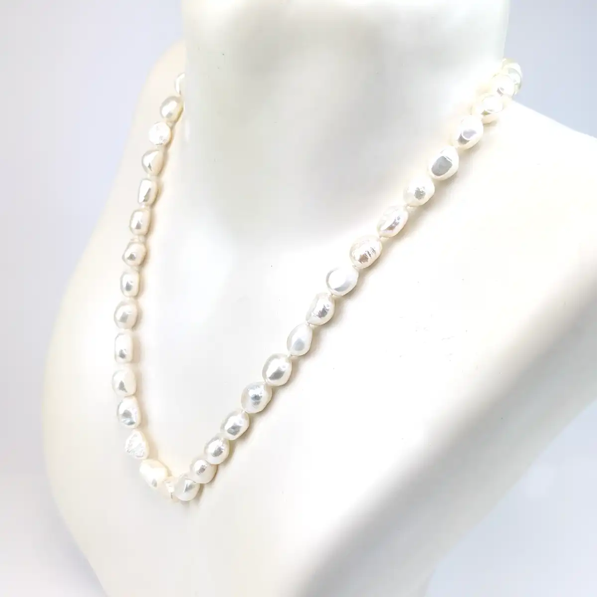 Baroque nugget pearl necklace