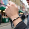 Men's Haematite, Pearl and Lava Rock Bracelet