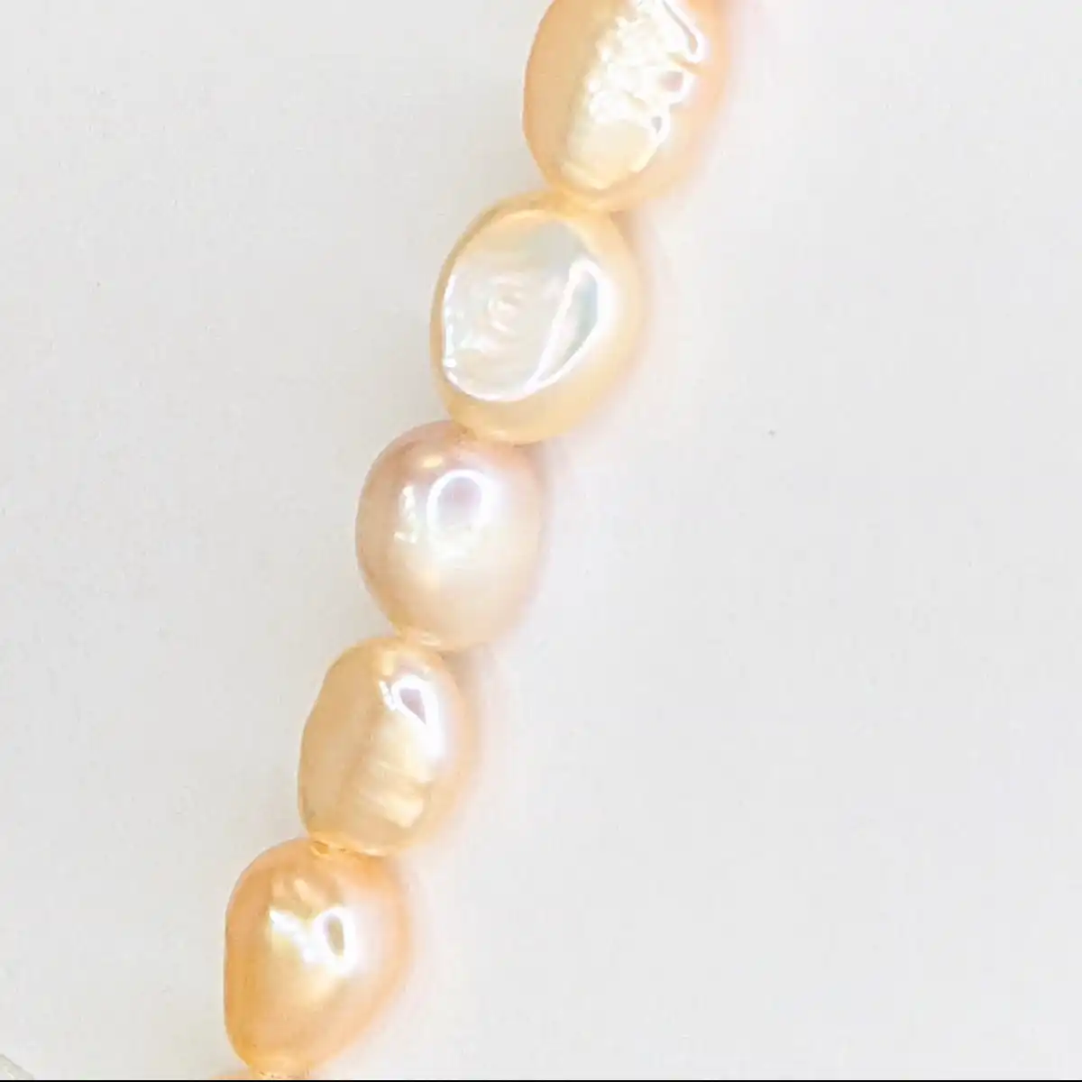 Freshwater Baroque Pearl String - Peach