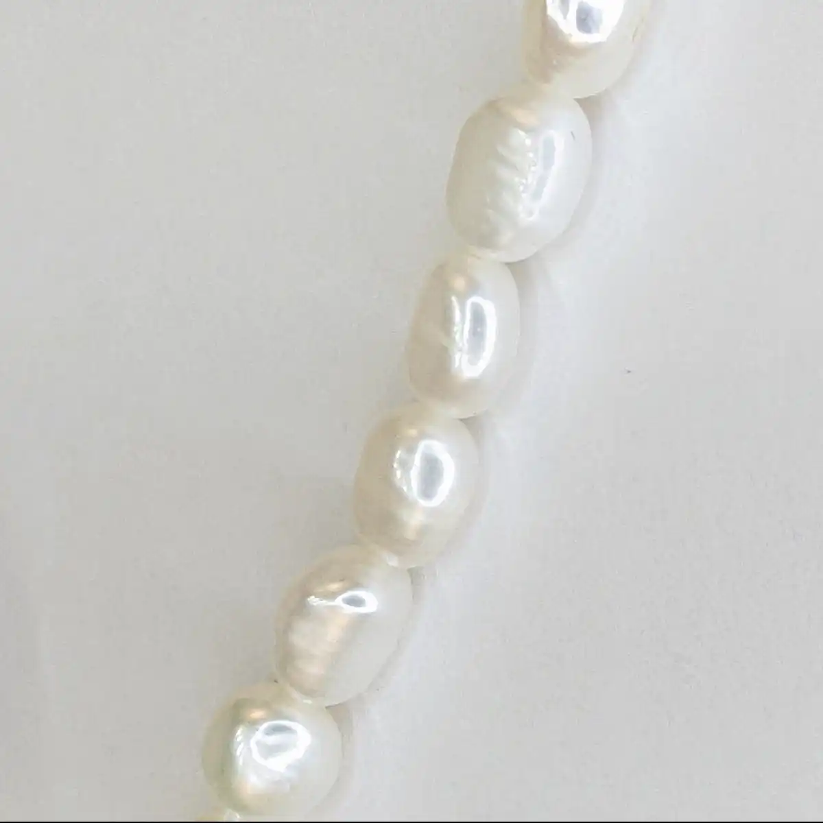 Freshwater Baroque Pearl String - White