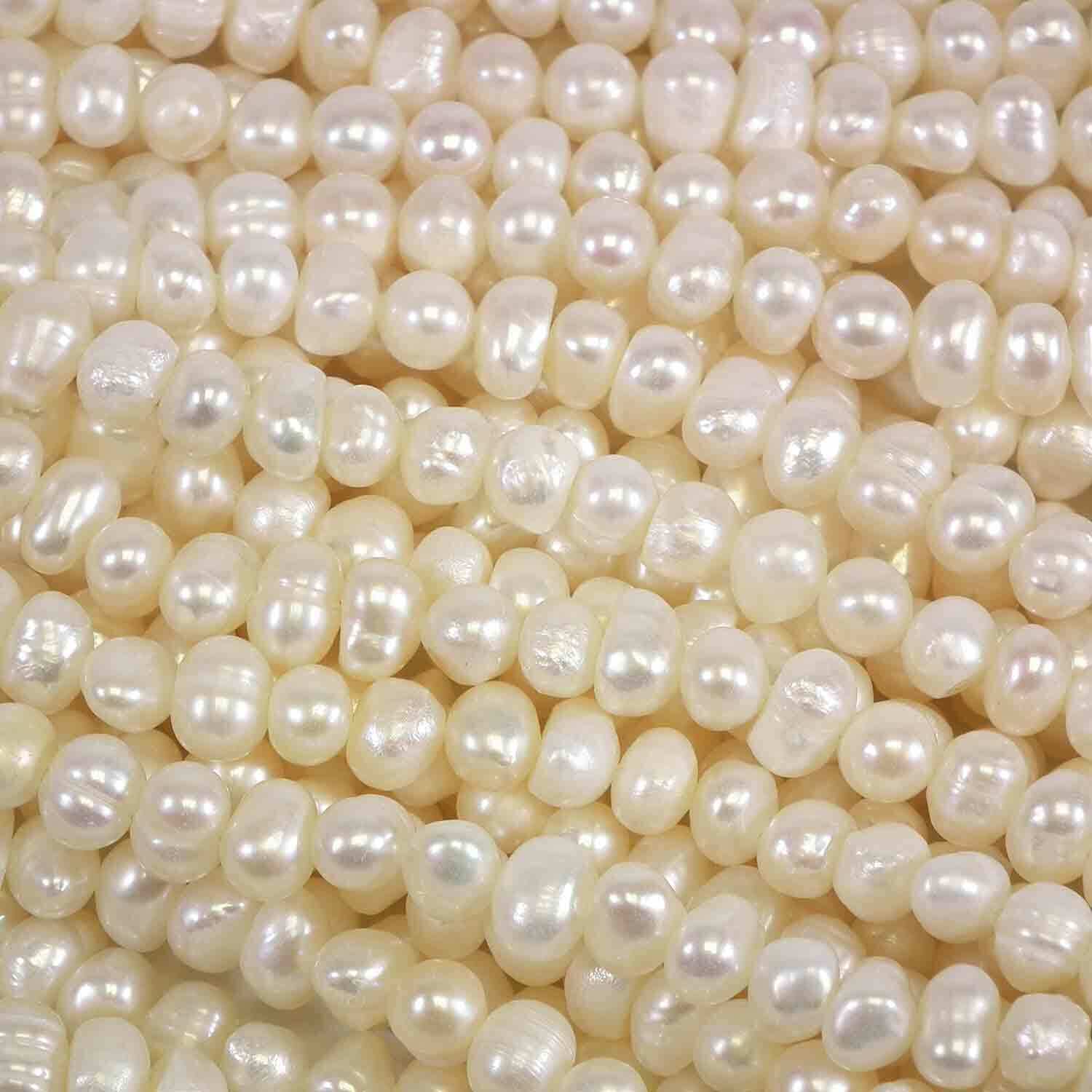 Freshwater Potato Pearls white