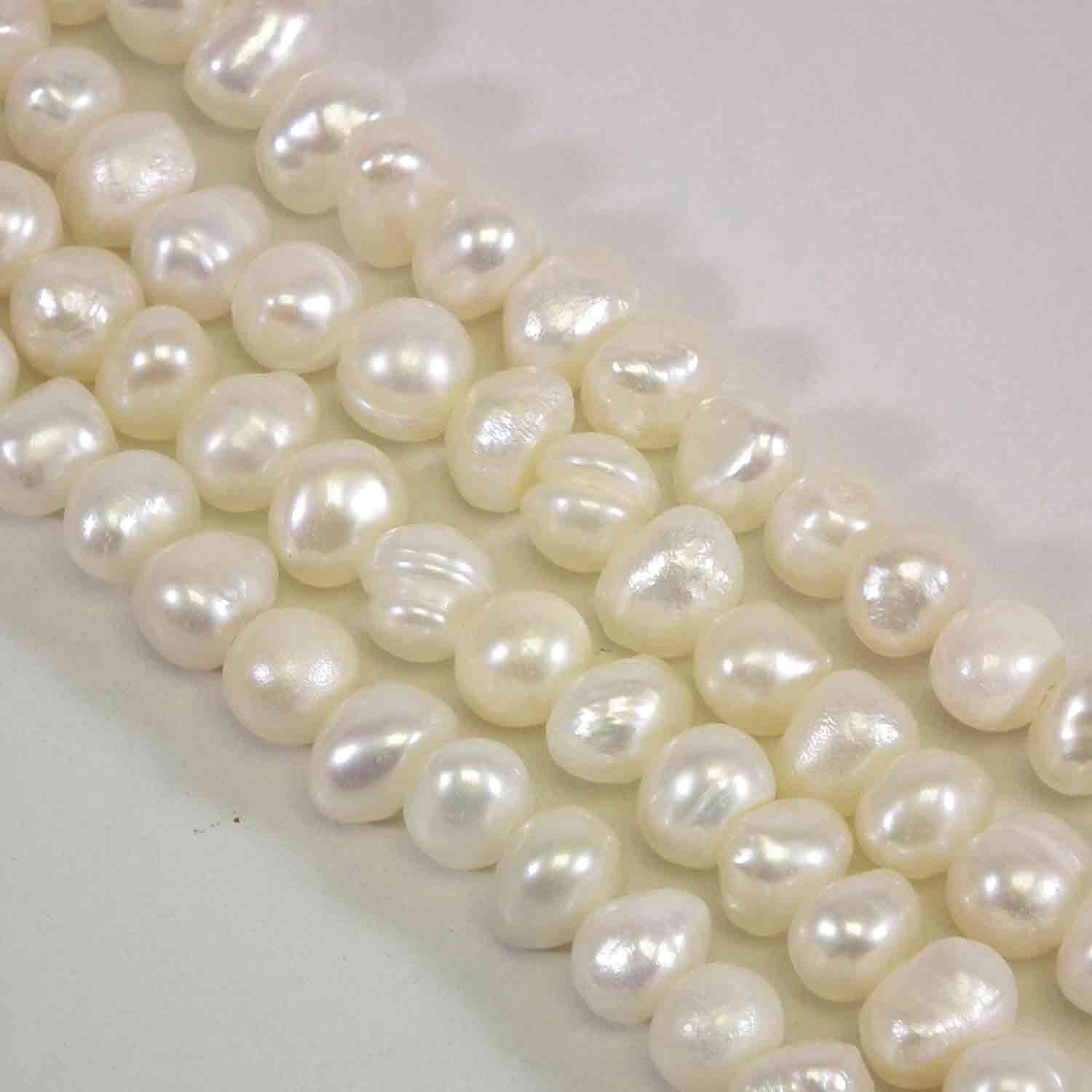 Freshwater Potato Pearls white