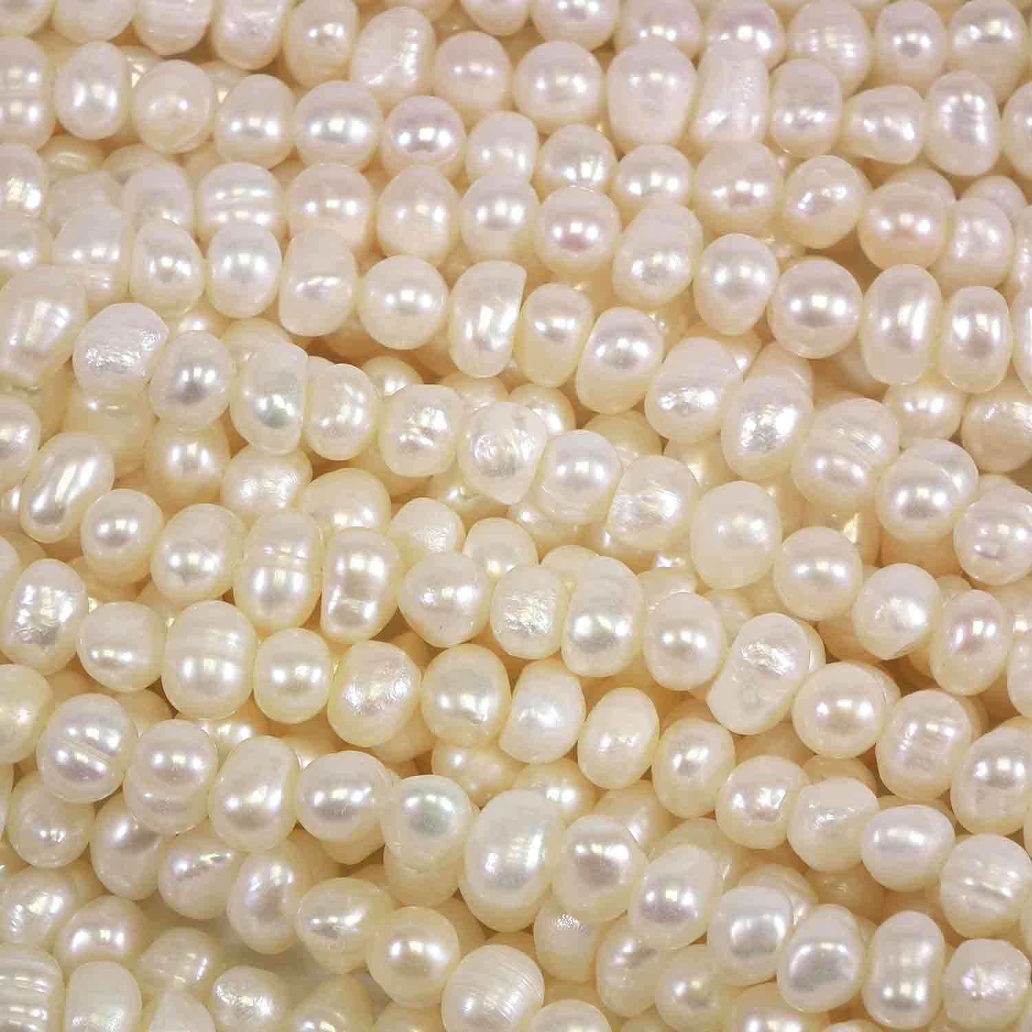 Freshwater Potato Pearls white