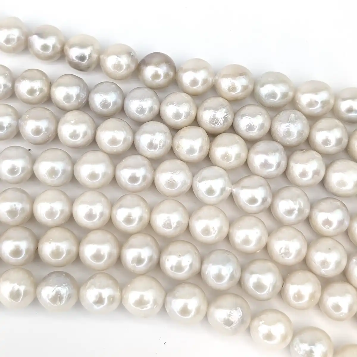 10mm Edison Round Pearl Loose String, AAA