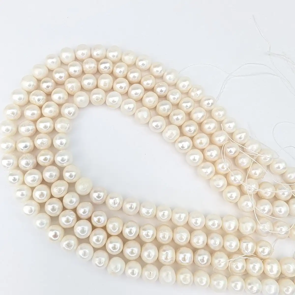 Near-Round 9mm Loose Pearl String
