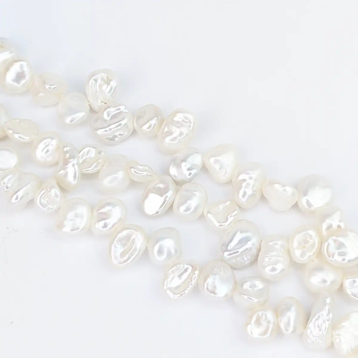 Small Keshi Pearl String, Excellent Lustre