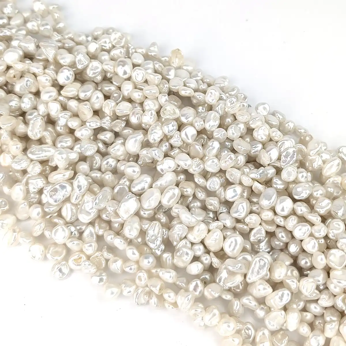 Small Keshi Pearl String, Excellent Lustre