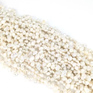 Small Keshi Pearl String, Excellent Lustre