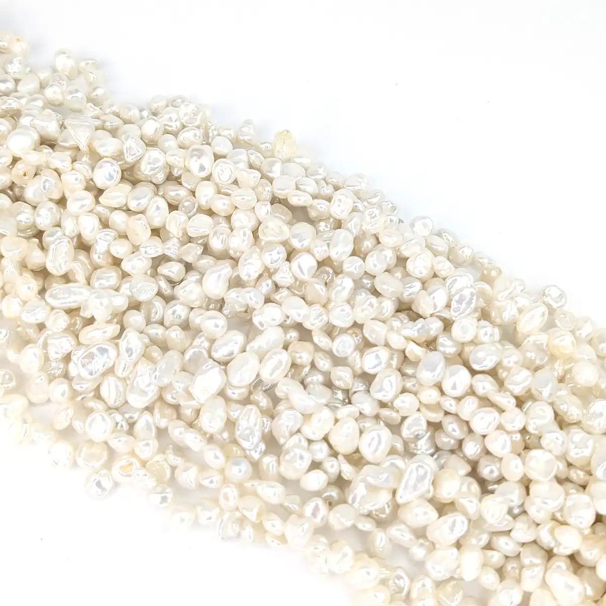 Small Keshi Pearl String, Excellent Lustre