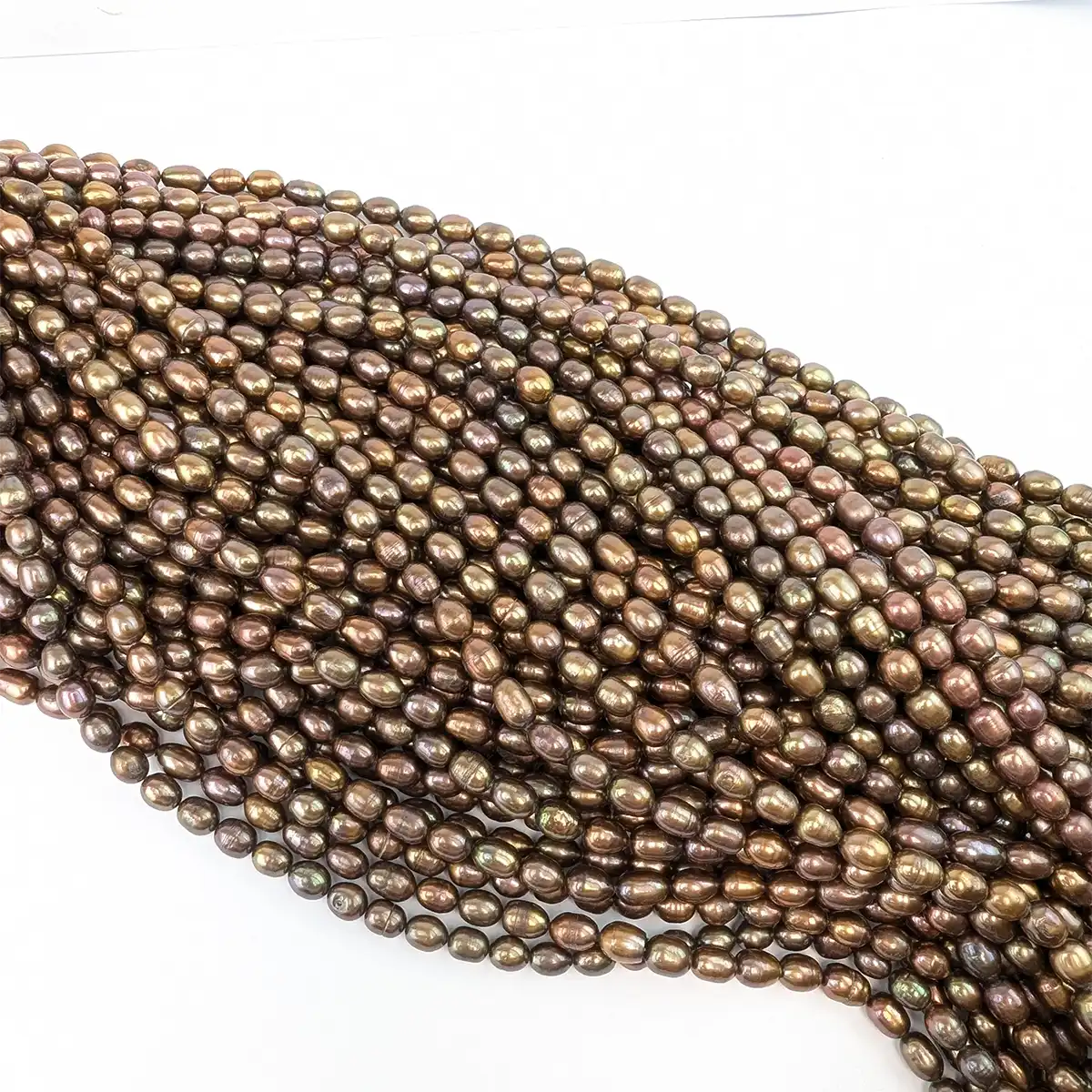 Brown Rice Pearl String, 7mm