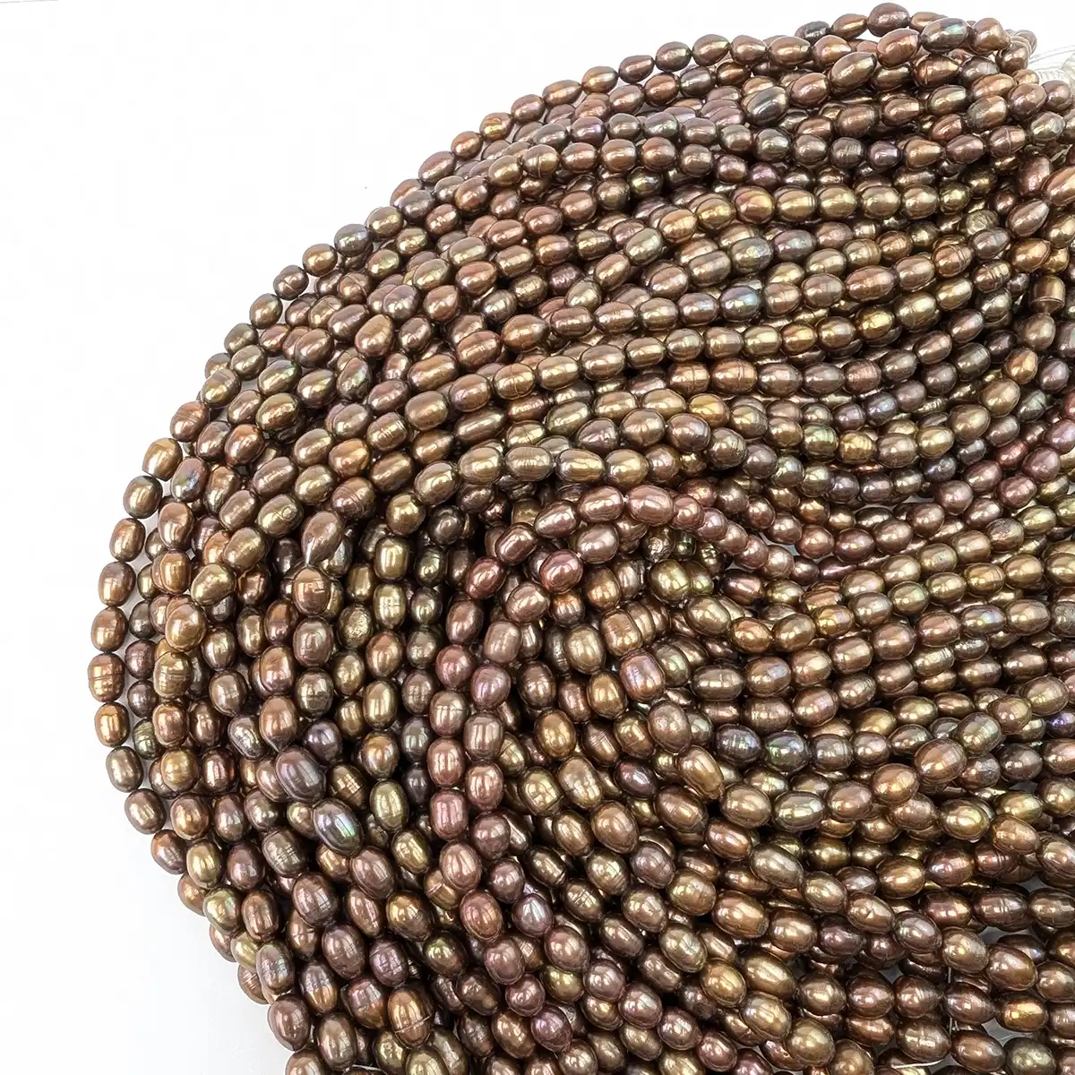Brown Rice Pearl String, 7mm