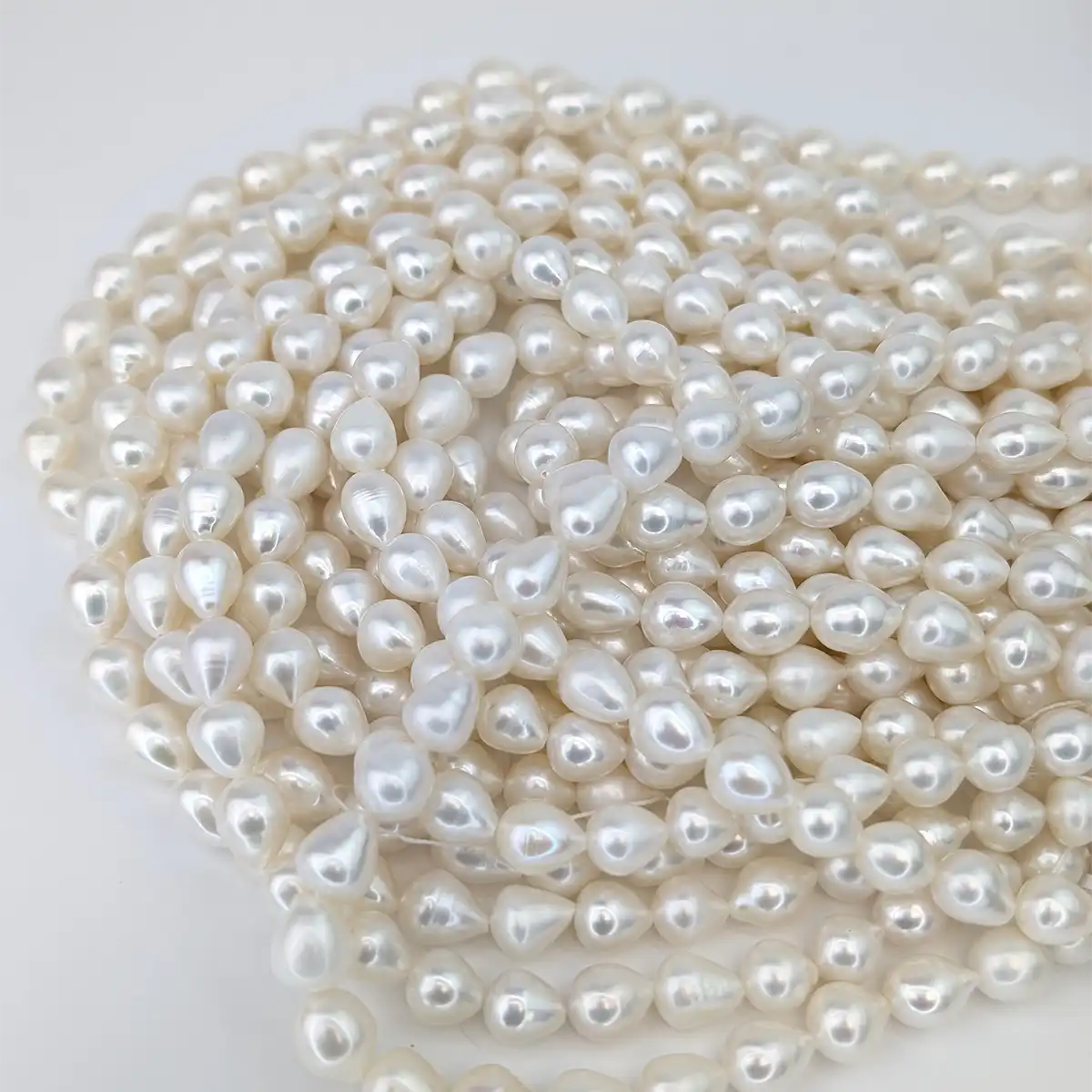 Freshwater Teardrop Rice Pearl String