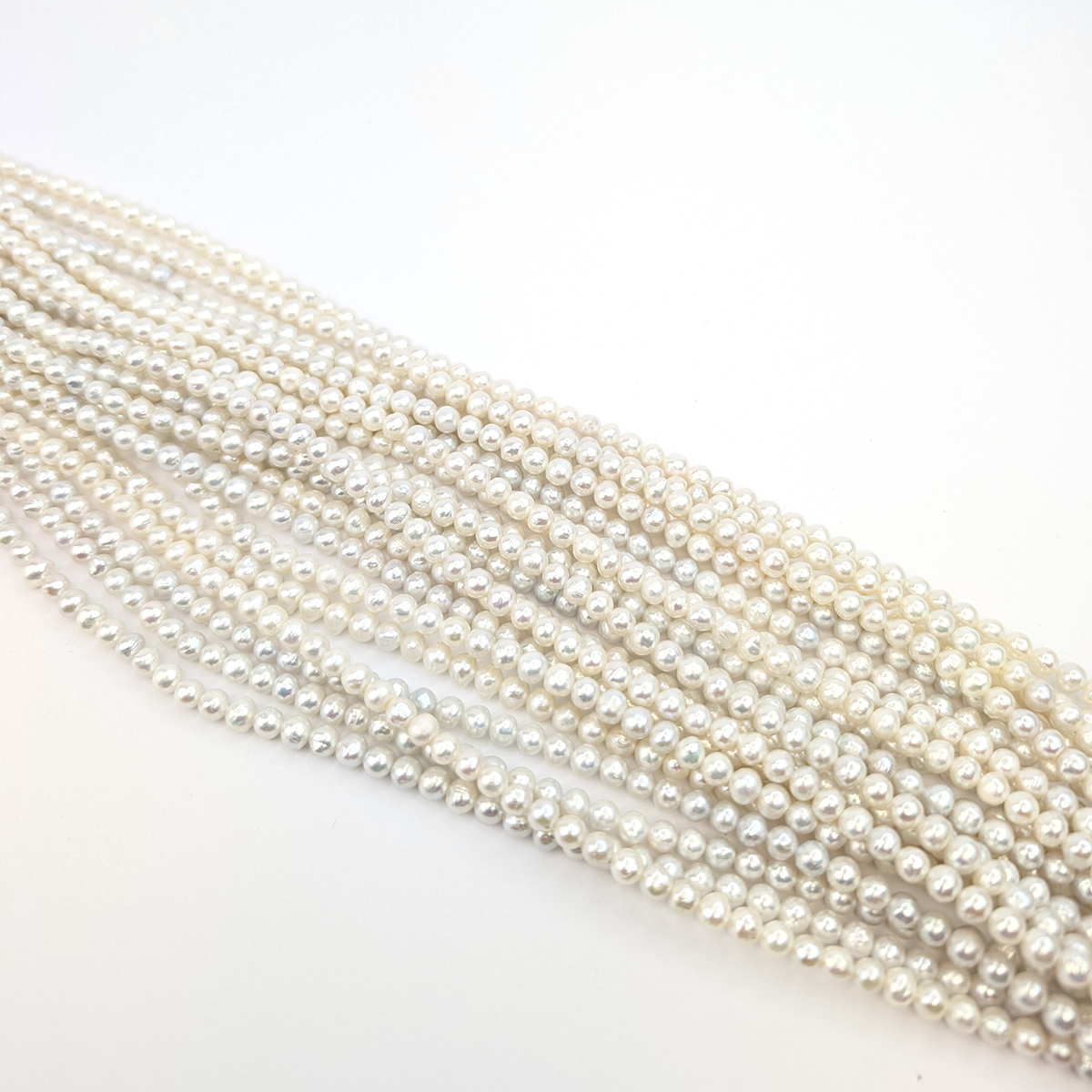 Freshwater Near-Round Pearl String, 4.5mm