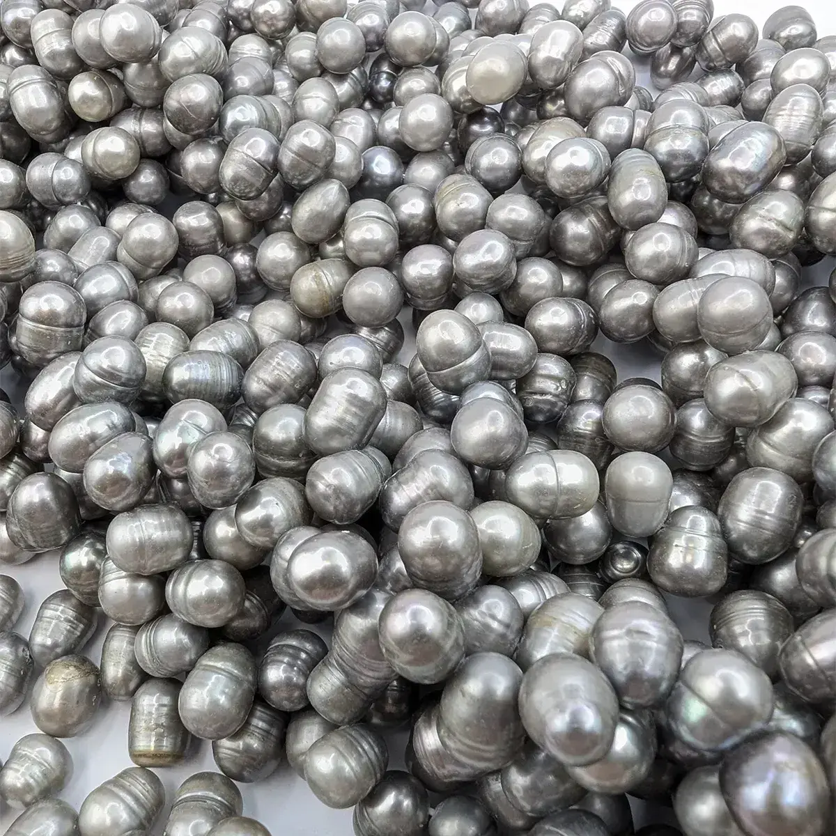Silver-Grey Oval Pearls