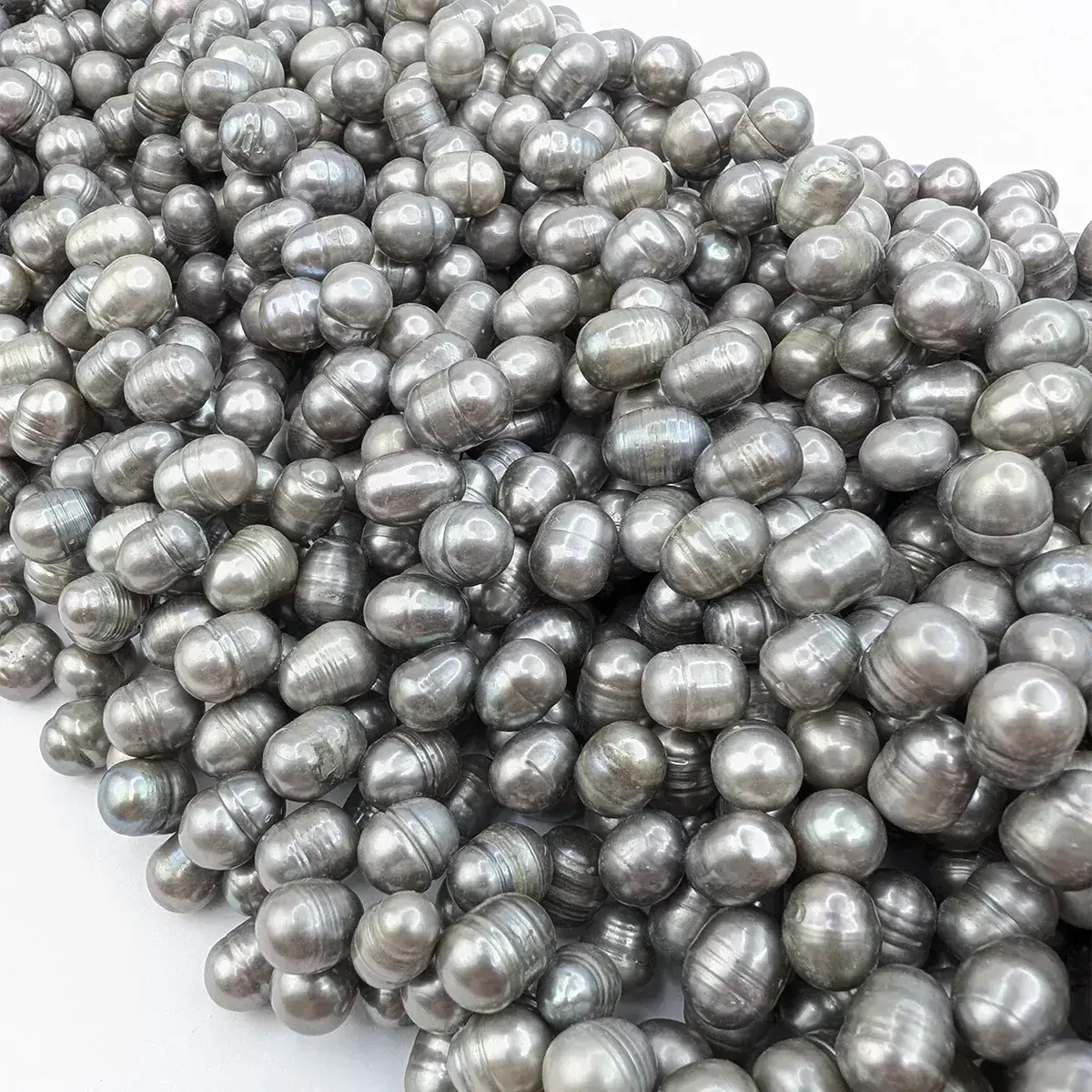 Silver-Grey Oval Pearls