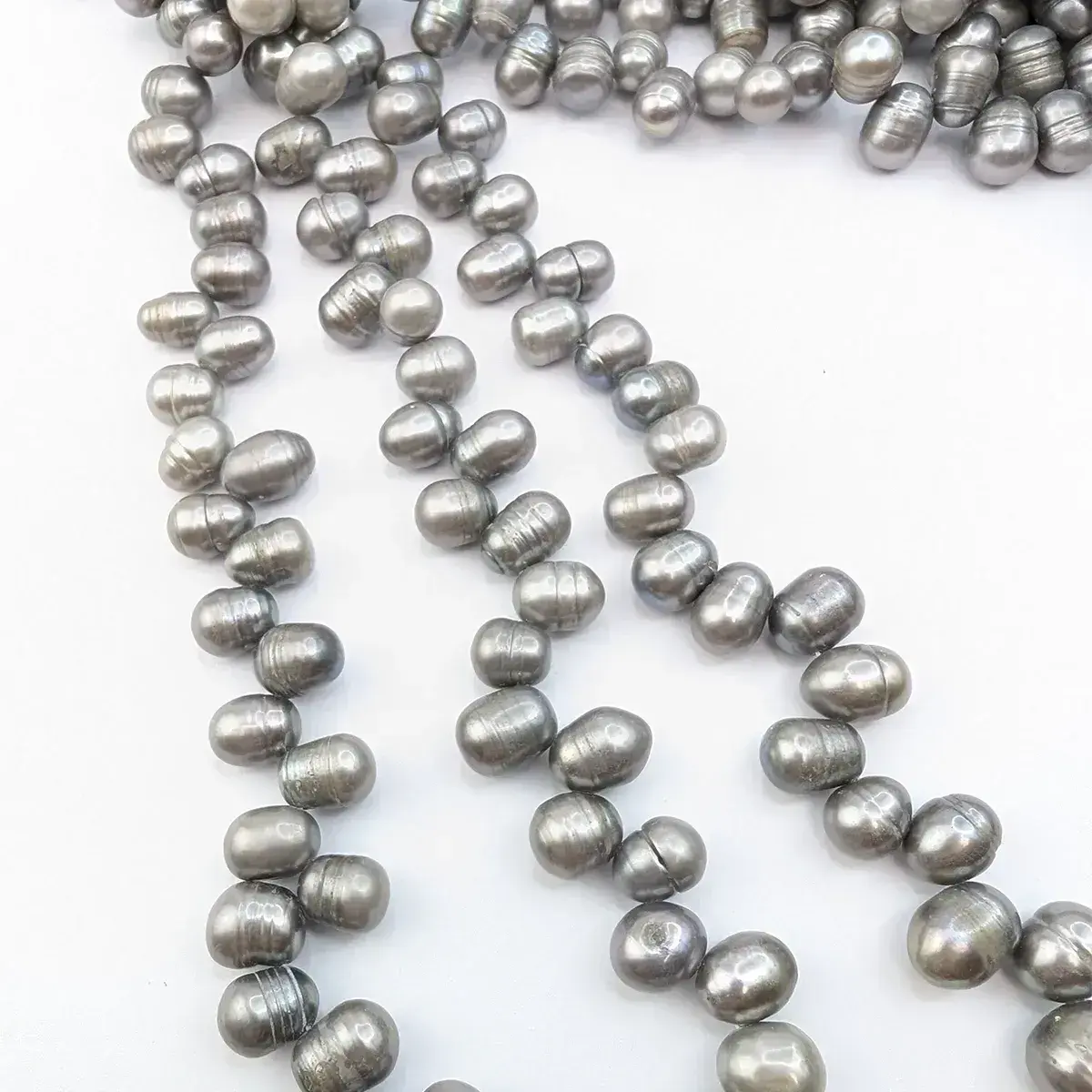 Silver-Grey Oval Pearls