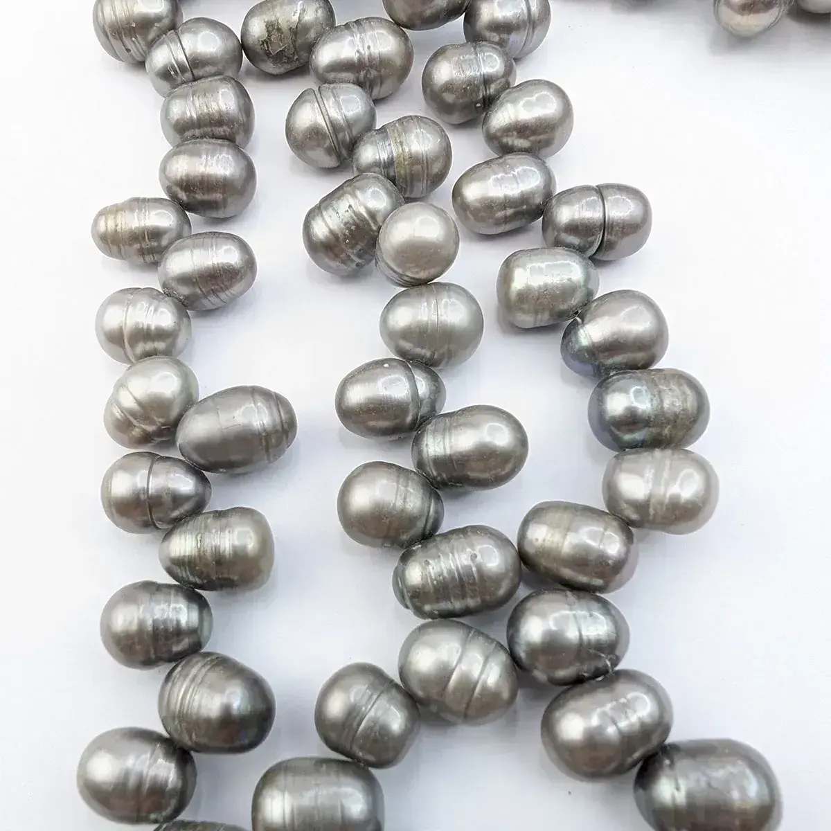 Silver-Grey Oval Pearls