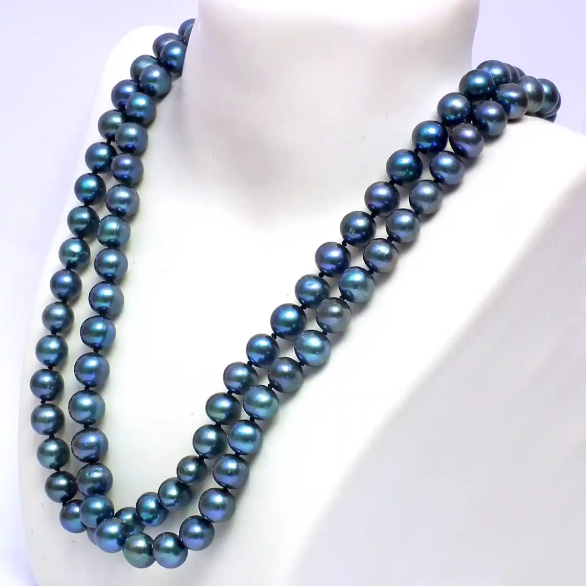 Blue Freshwater Pearl Necklace