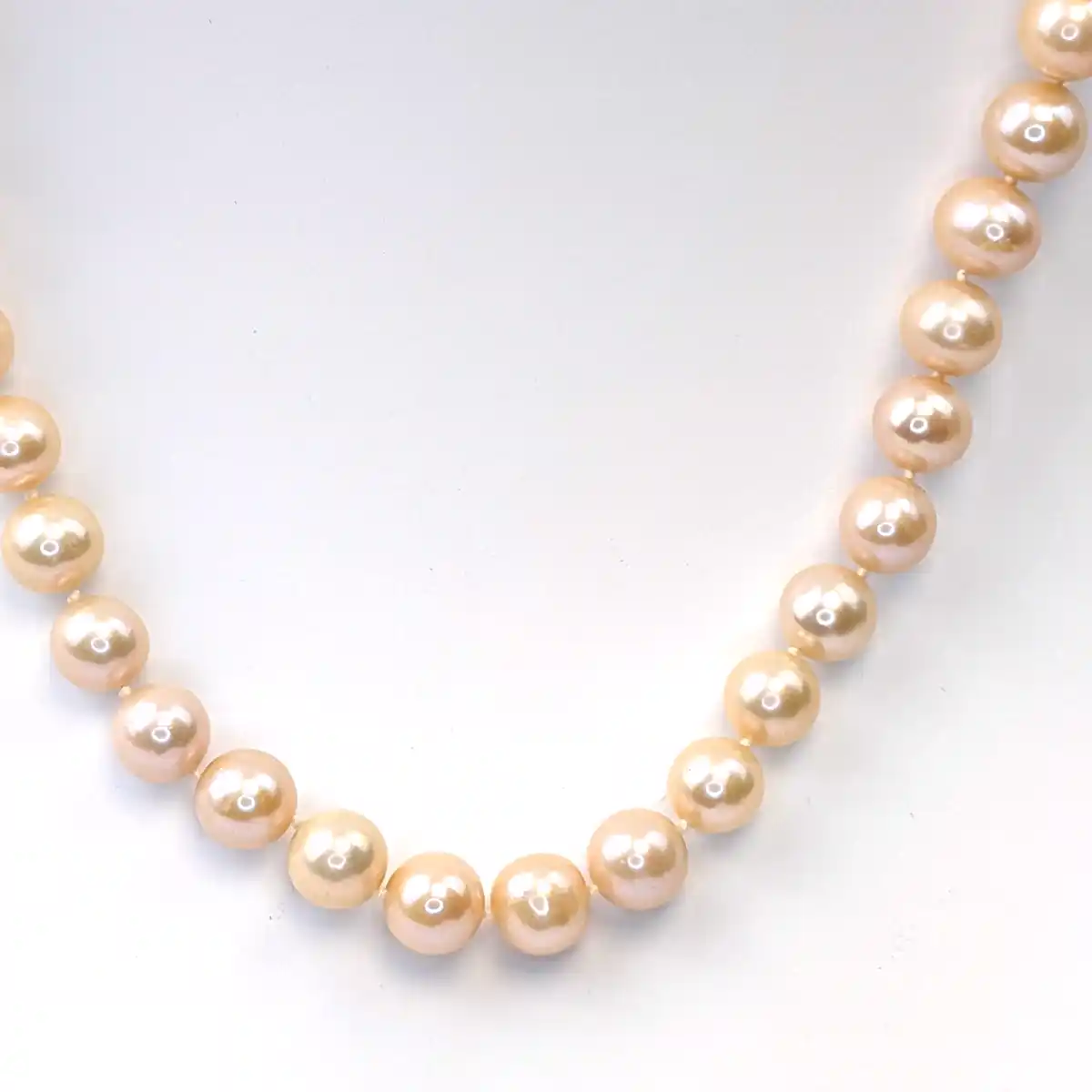 Peach Freshwater Pearl Necklace