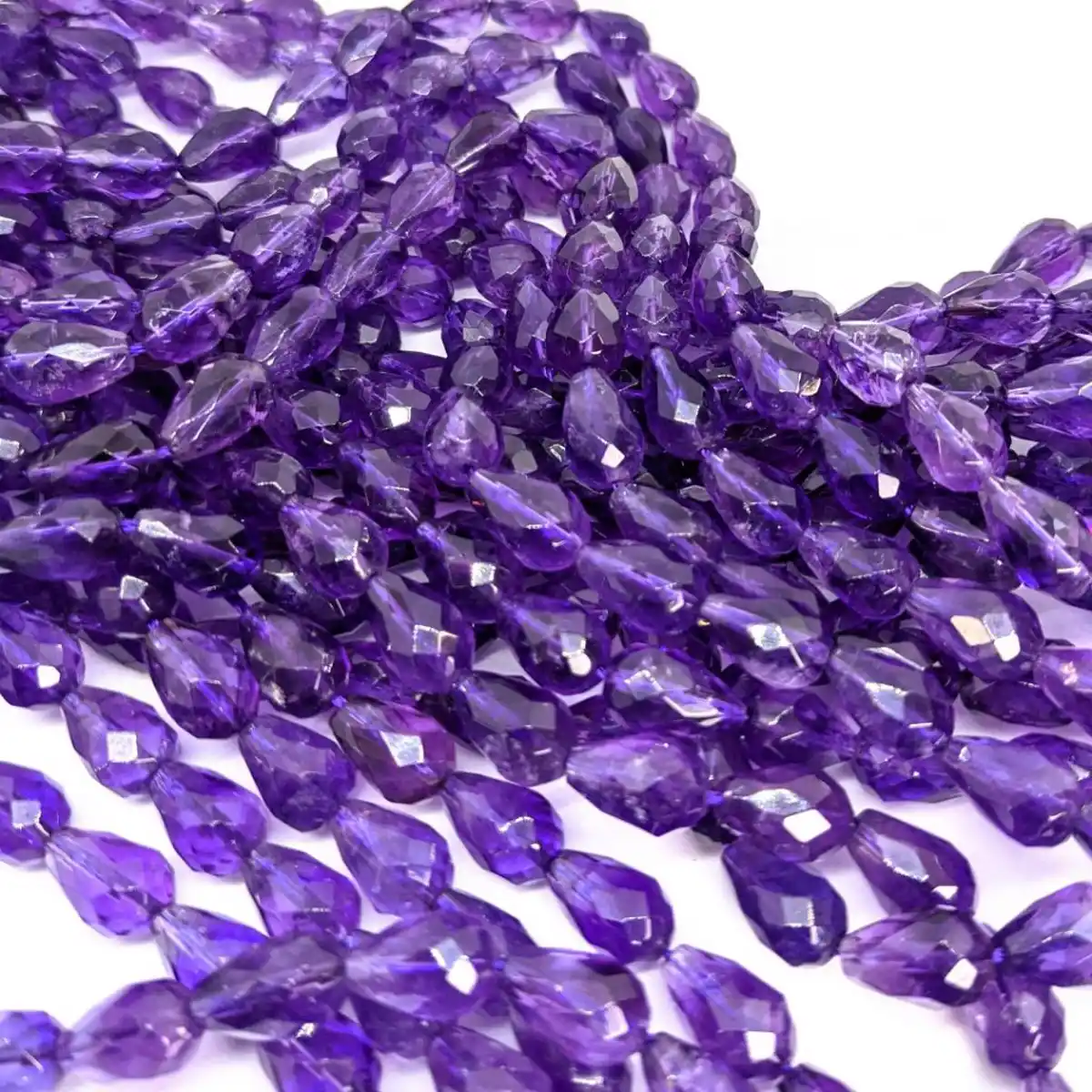 Amethyst Teardrop Beads