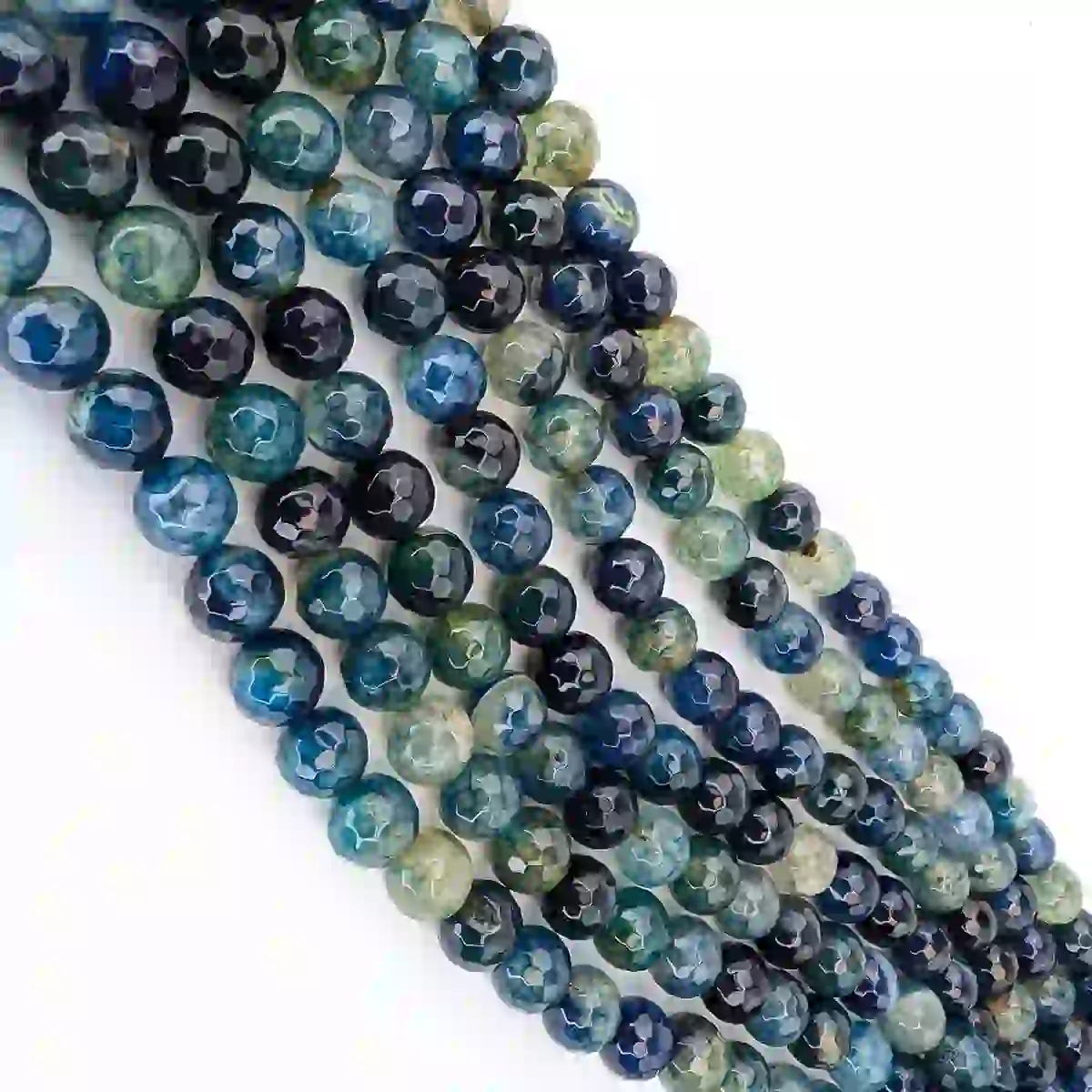 Blue-Green Agate Beads