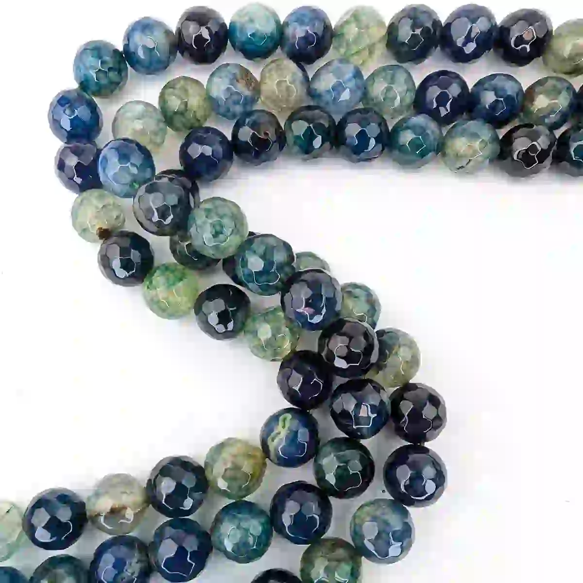 Blue-Green Agate Beads