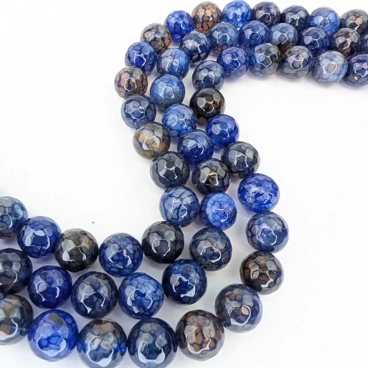 Blue Lapis-like Agate Beads