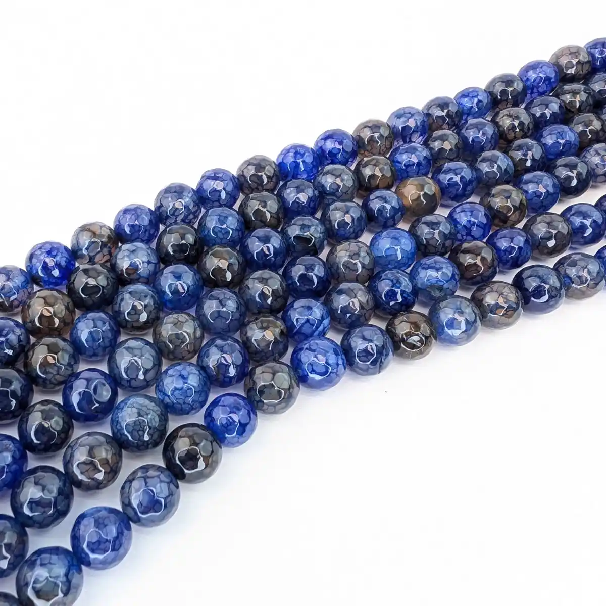 Blue Lapis-like Agate Beads