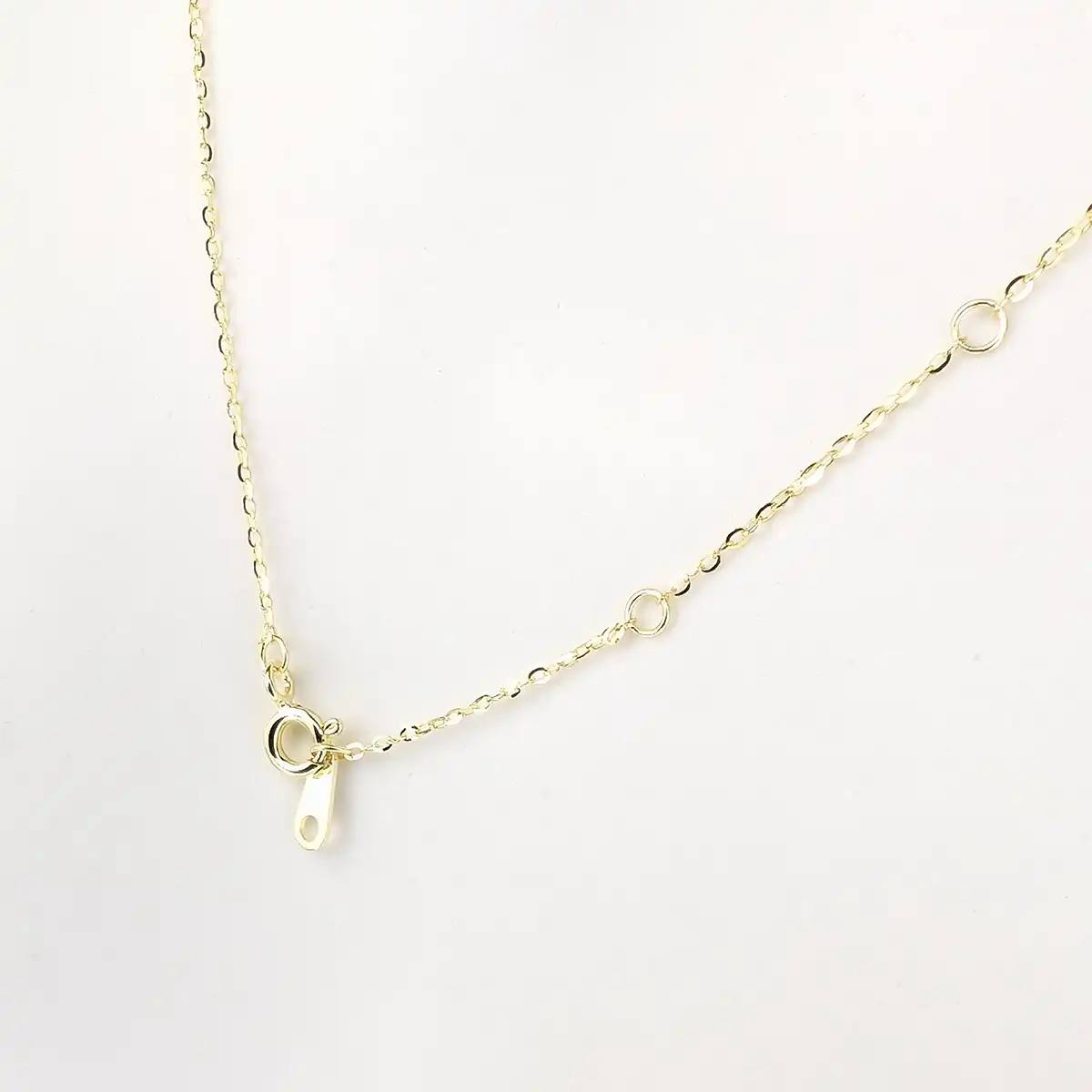 Single Pearl and CZ Silver Necklace - Image 3