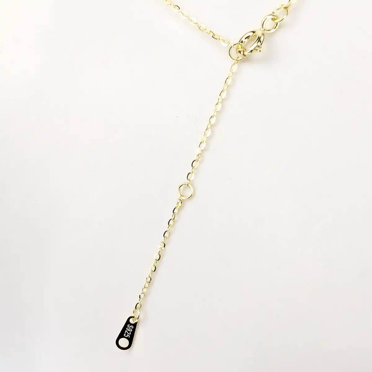 Single Pearl and CZ Silver Necklace - Image 5