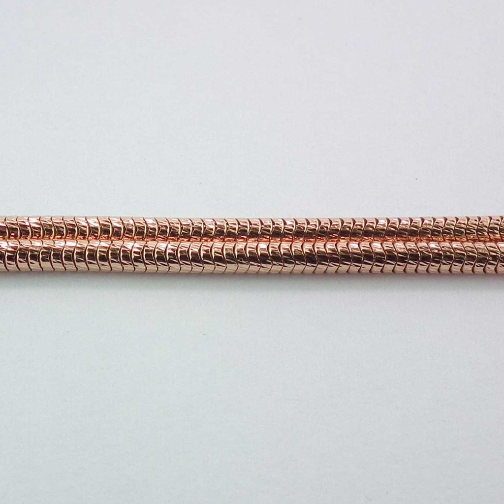 Rose gold snake chain