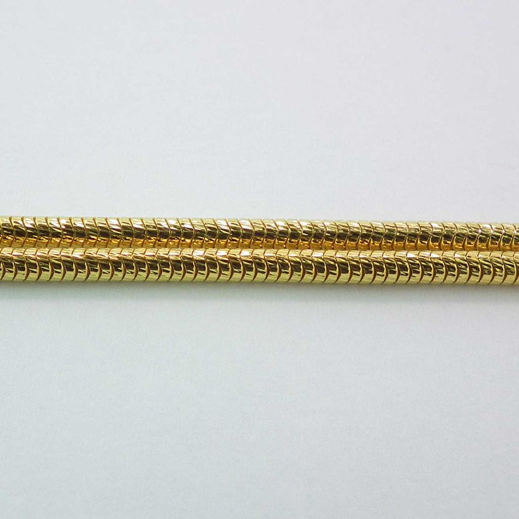 Yellow gold snake chain